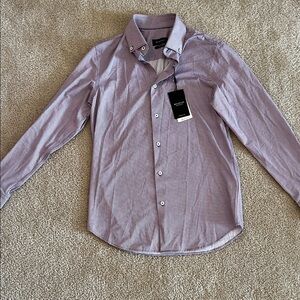 Bugatchi Men's Purple Button-Down Shirt